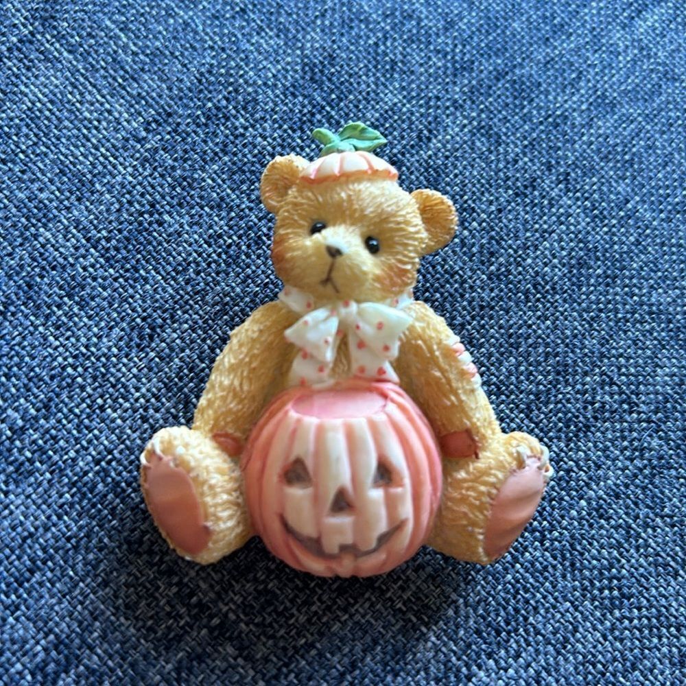 Brooch Pin 1995 Cherished Teddies Vintage Halloween